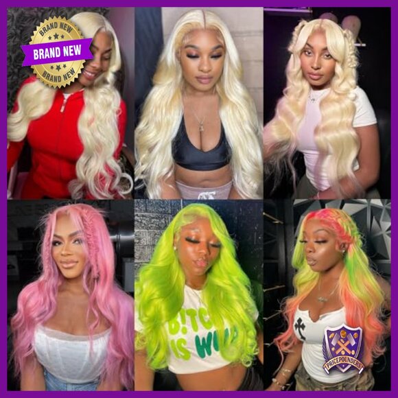 13x6 Lace Front Wig Human Hair 200% Density Body Wave 30 Inch